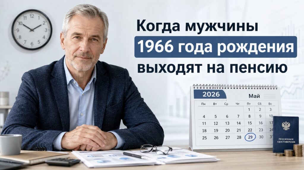 Когда мужчины 1966 года рождения выходят на пенсию